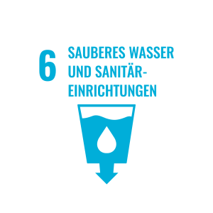 Icon SDG 6 Sauberes Wasser und Sanitär-Einrichtungen