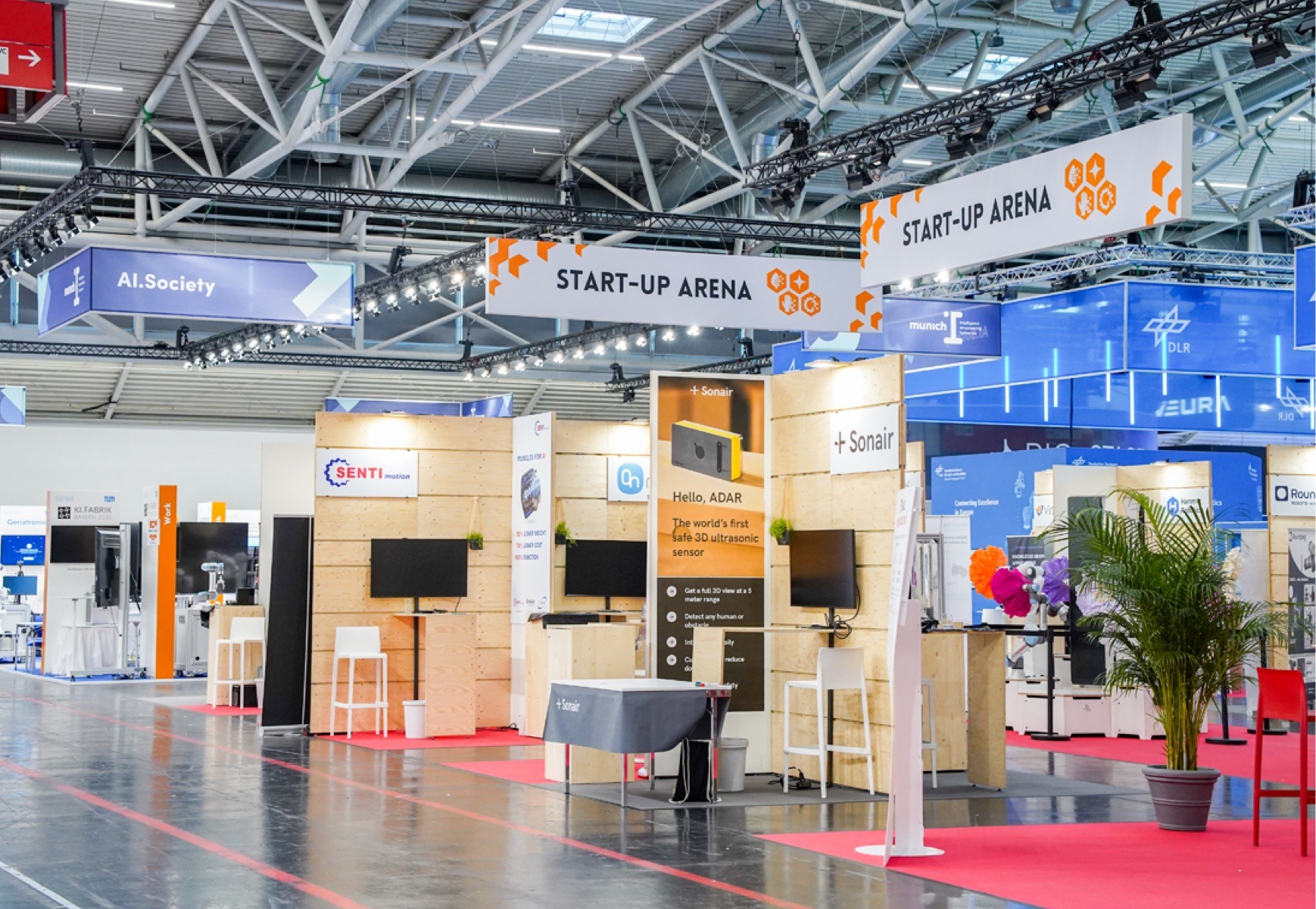 Startupfläche auf der automatica München 2025