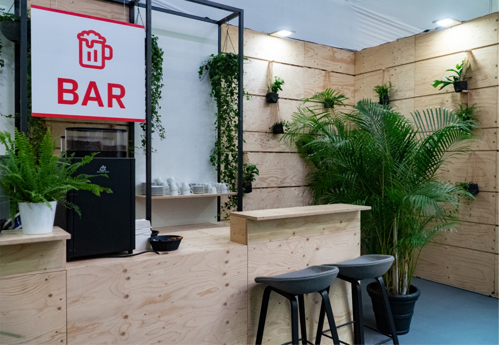 Gastrofläche für die Expo Real 2024, Kleine Bar